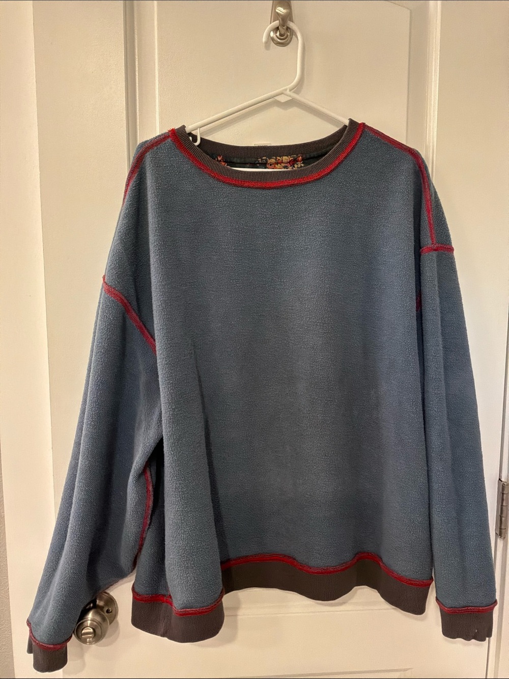 NATURAL LIFE Floral Oversized Floral Sweatshirt- Reversible - Picture 6 of 6